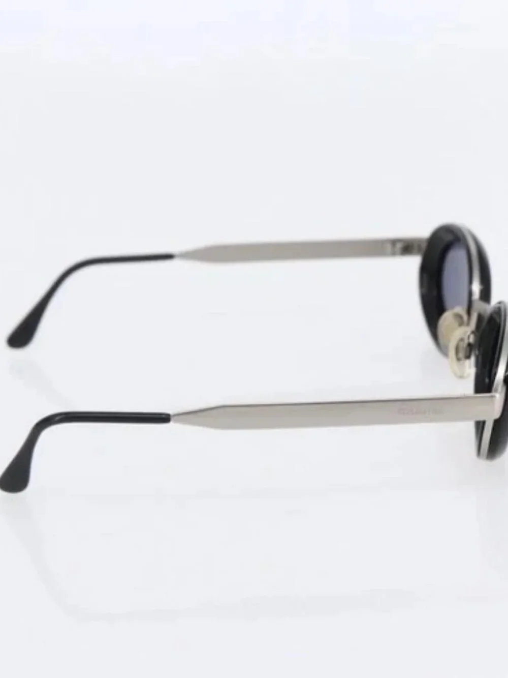 CHANEL Sunglasses plastic Black CC Auth BA7282